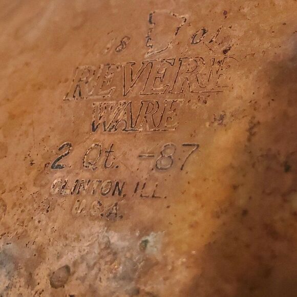 Vintage Revere Ware 1801 Stainless Steel Copper Clad Bottom 2 Qt Saucepan NO LID - Picture 6 of 6